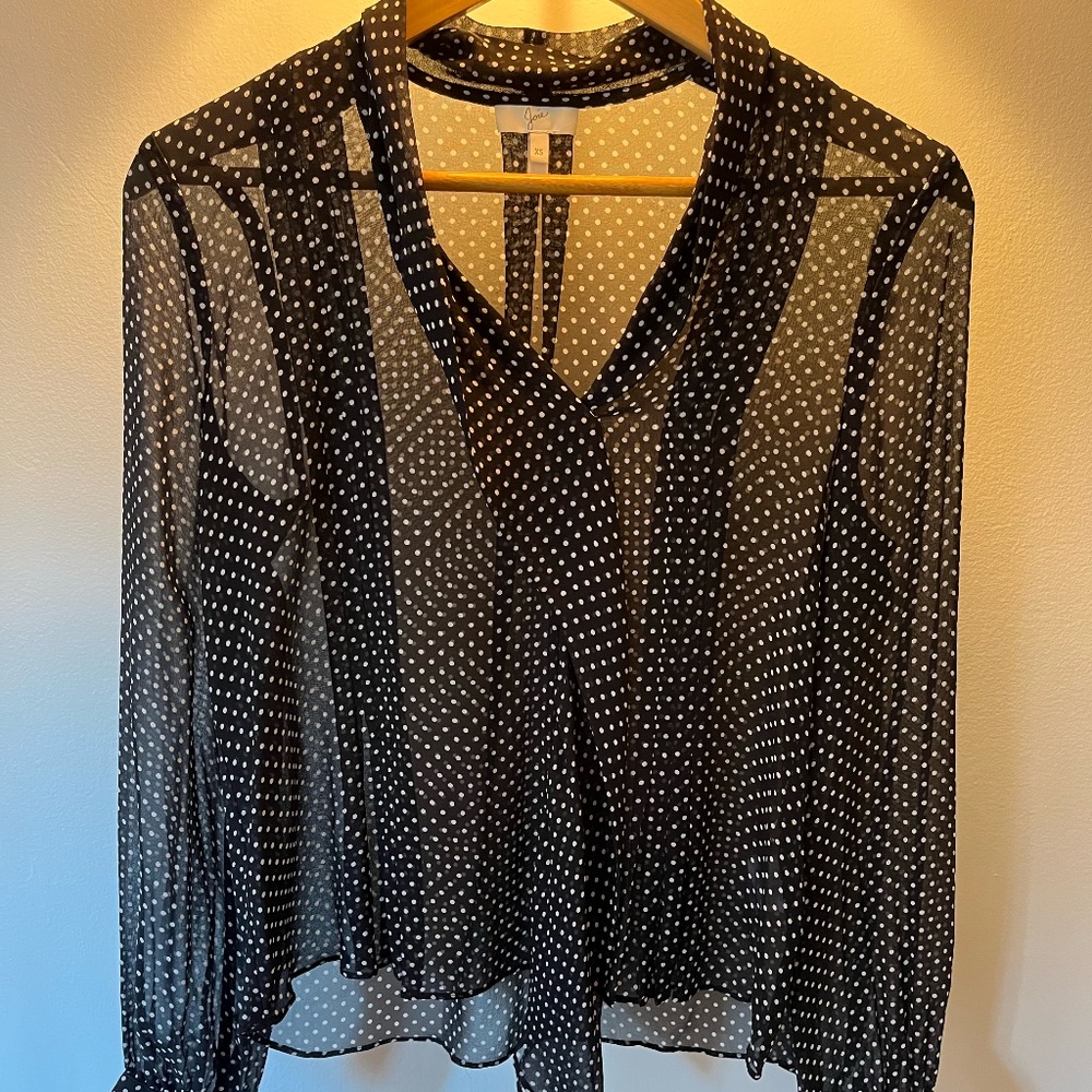 Joie Dowa Polka Dot Blouse